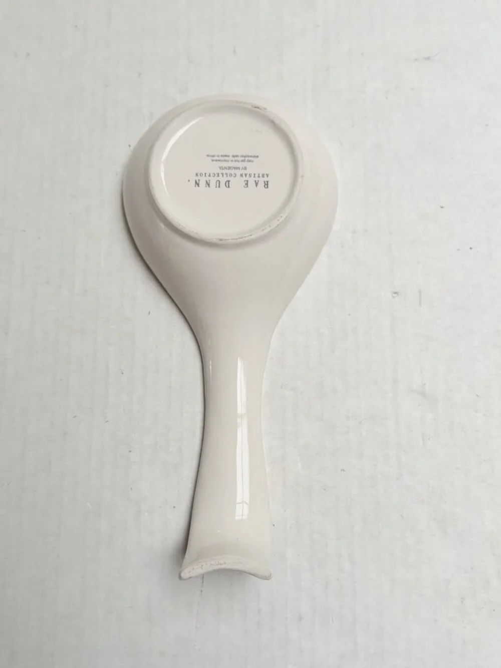 Rae Dunn by Magenta White Ceramic Spoon Rest‎ Wish Decor Kitchen Gift